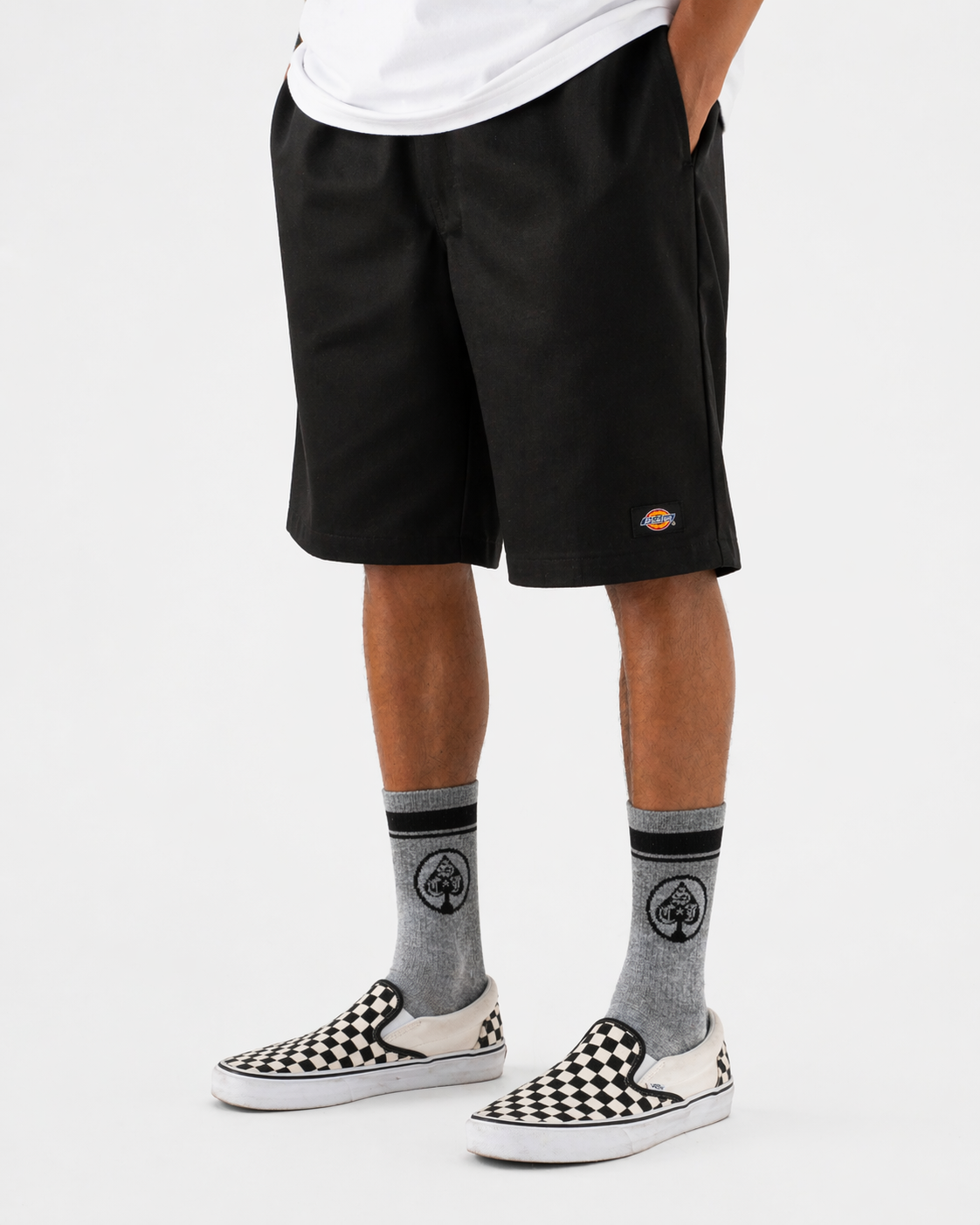 Jokes On You Mid-Crew Socks (heather gray)