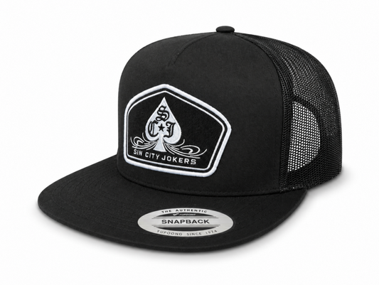 SCJ Pinstripe Spade Patch Trucker 2026 (Black)