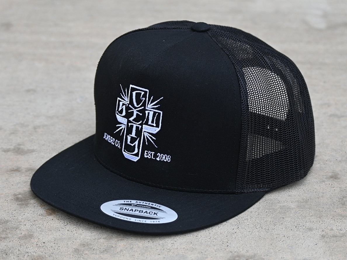 SCJ Cross Trucker (black) - Sin City Jokers