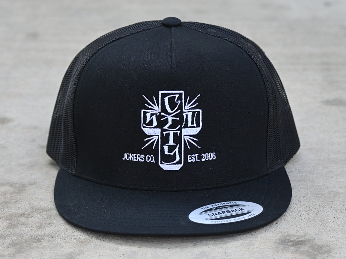 SCJ Cross Trucker (black) - Sin City Jokers