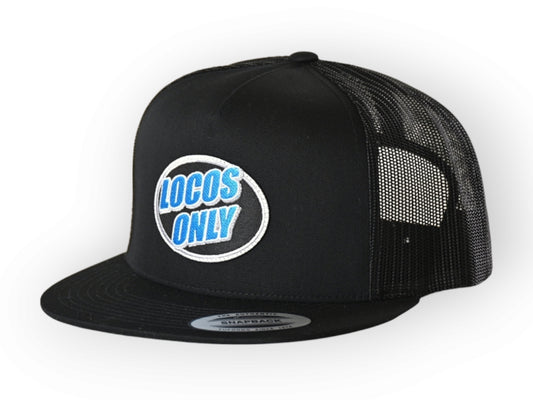 Locos Only Patch Trucker (Black w/ blue patch)