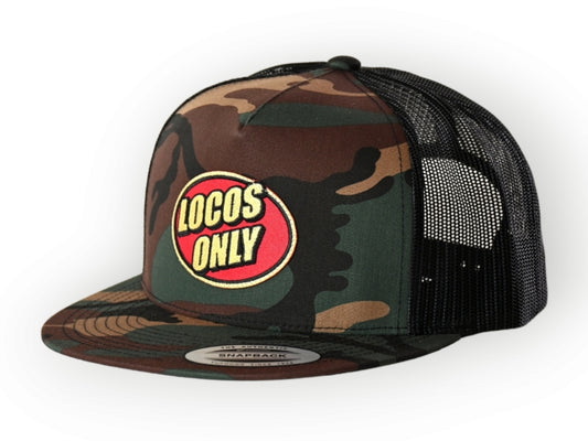 Locos Only Patch Trucker (Camo w/red patch)