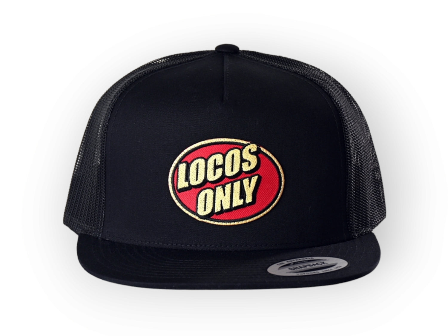 Locos Only Patch Trucker (Black w/red patch) - Sin City Jokers