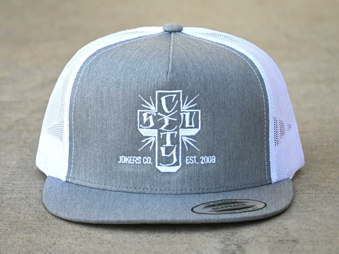 SCJ Cross Trucker (gray & white)