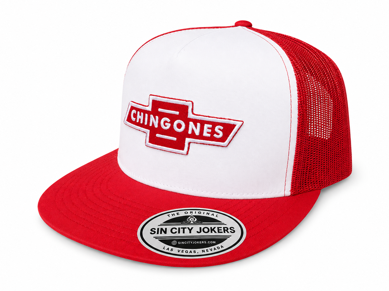 Chingones Patch Trucker (Red & White)