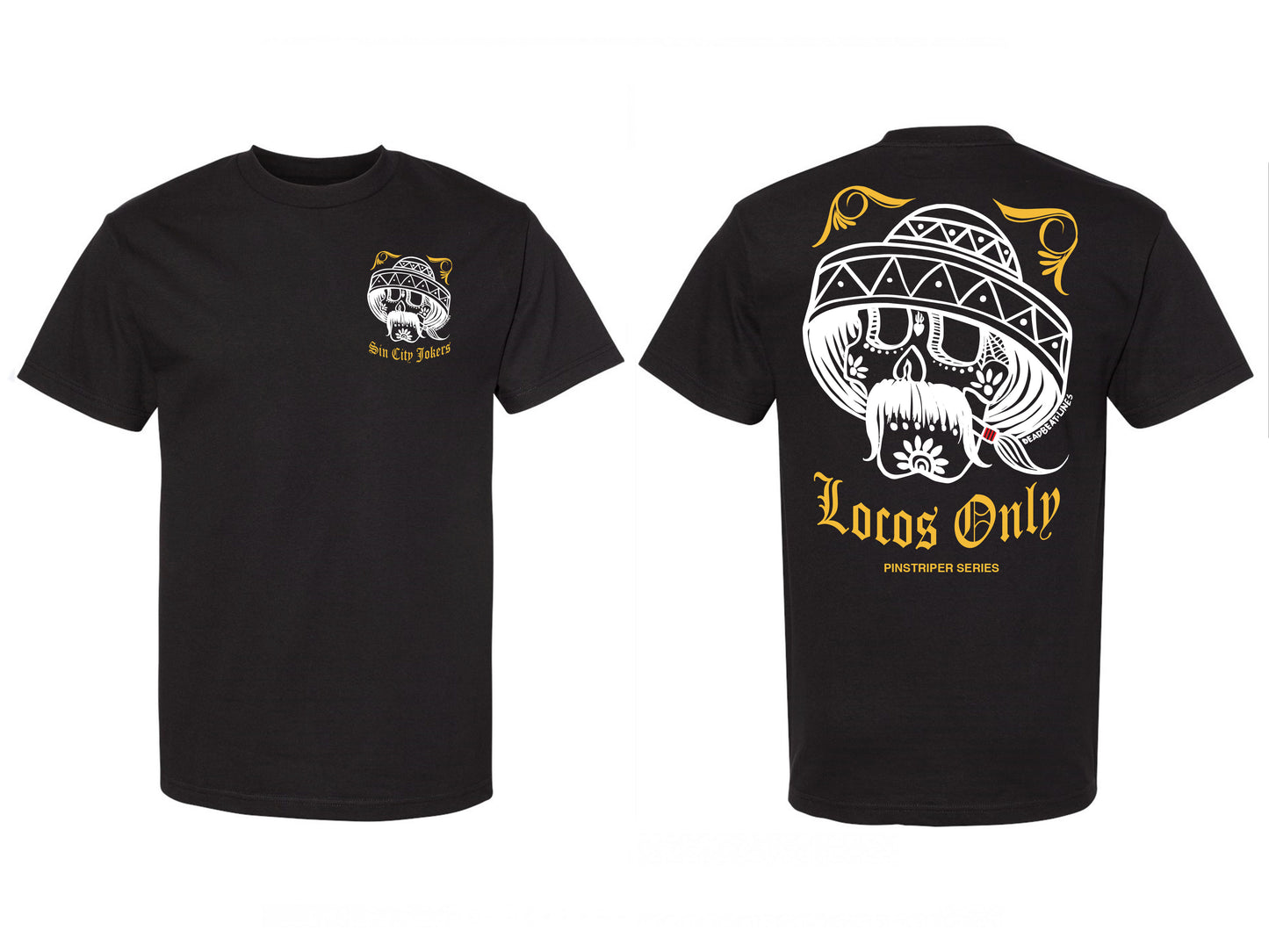 Locos Only: Deadbeat Lines V4 (Pinstriper Series) Men's Tee