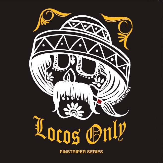 Locos Only: Deadbeat Lines V4 (Pinstriper Series) Men's Tee