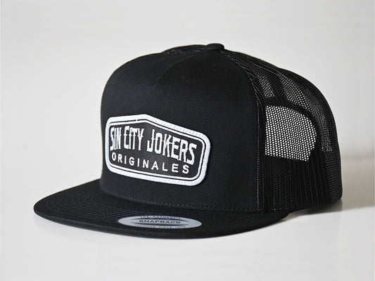 SCJ Originals Patch Trucker (Black) - Sin City Jokers