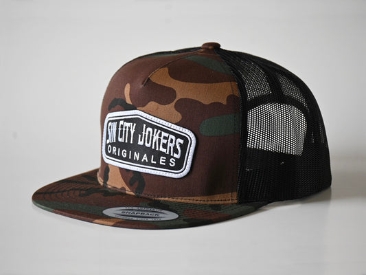 SCJ Originals Patch Trucker (Camo) - Sin City Jokers