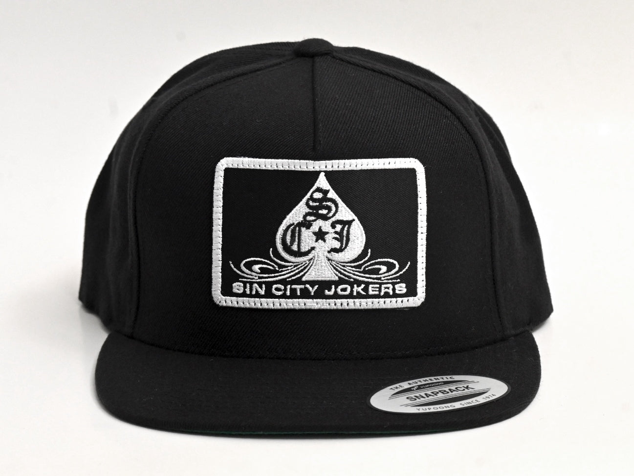 SCJ Pinstripe Spade Patch Snapback (Black)