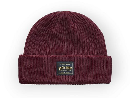 SC Jokers Unisex Beanie (Burgundy) - Sin City Jokers