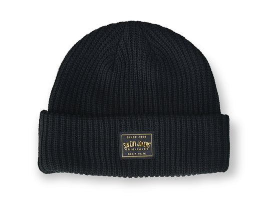 SC Jokers Unisex Beanie (Deep Black) - Sin City Jokers