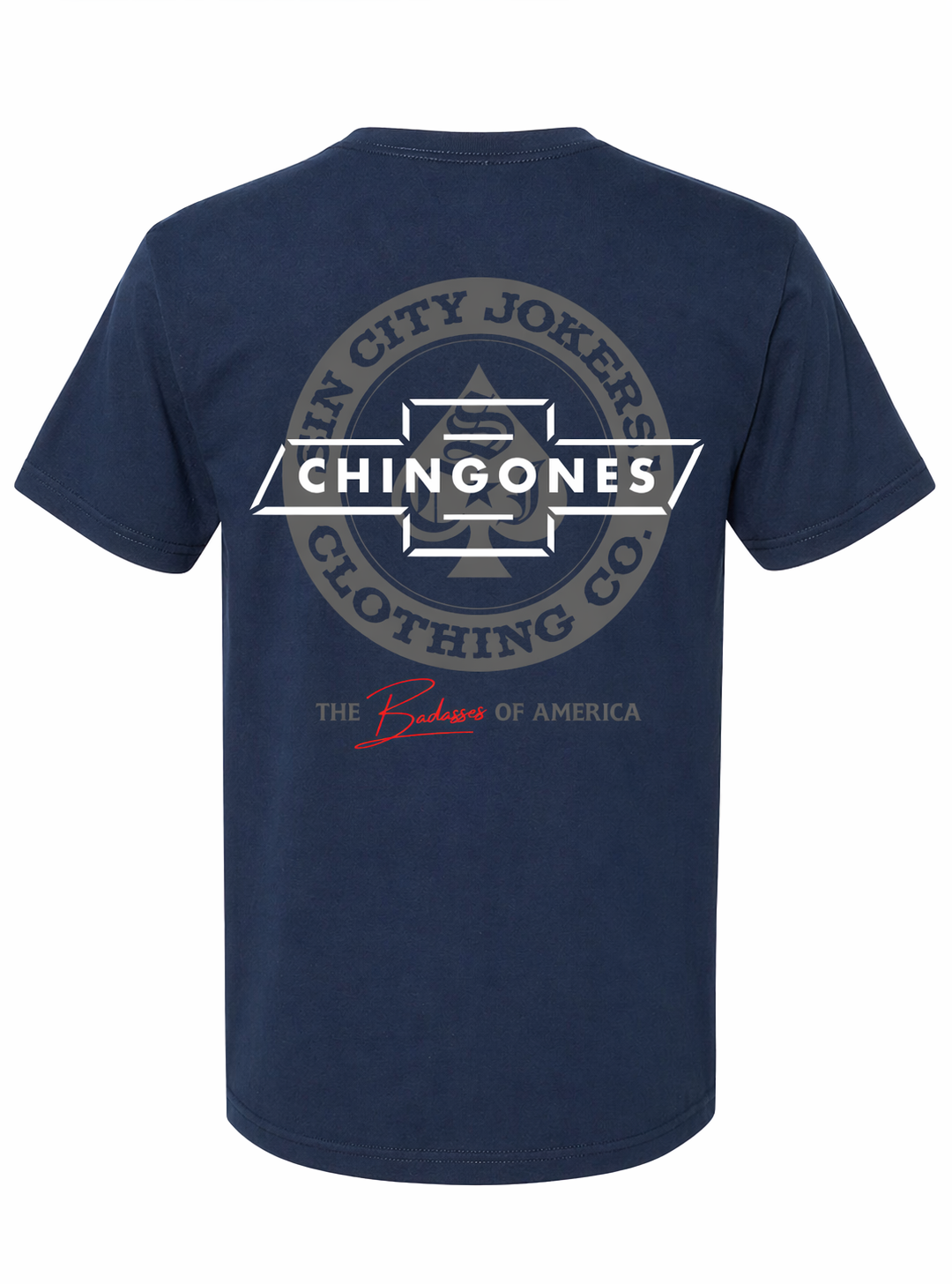 SCJ x Chingones Men's Navy Premium Tee