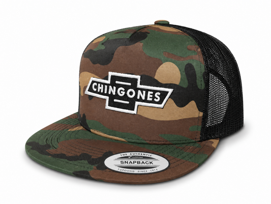 Chingones Patch Trucker (Camo & Black)