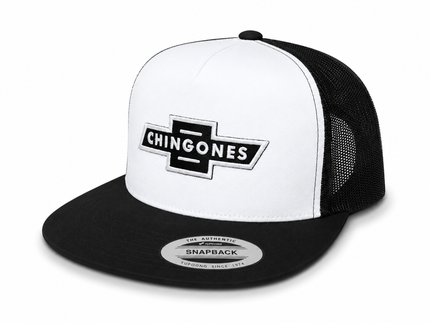 Chingones Patch Trucker (White & Black)