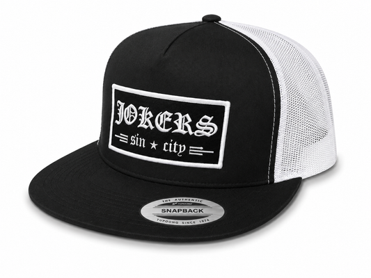 Jokers Old E Patch Trucker (Black & White)