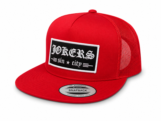 Jokers Old E Patch Trucker (Red)