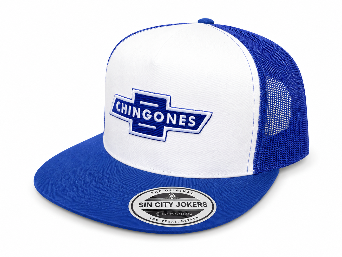 Chingones Patch Trucker (Blue & White)
