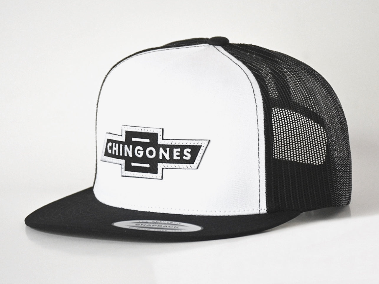 Chingones Patch Trucker (White & Black)