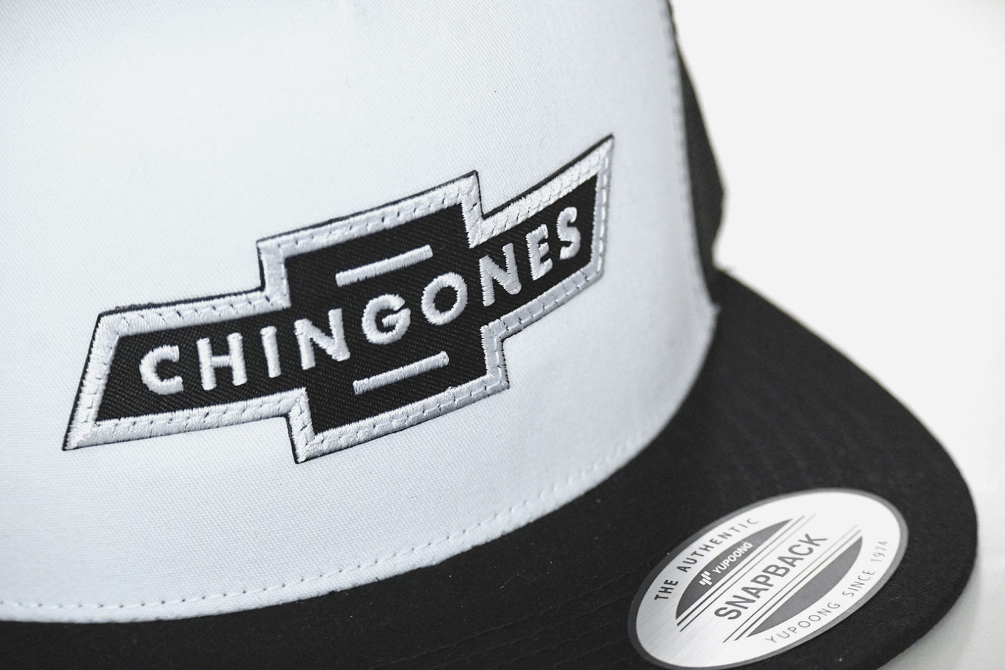 Chingones Patch Trucker (White & Black)