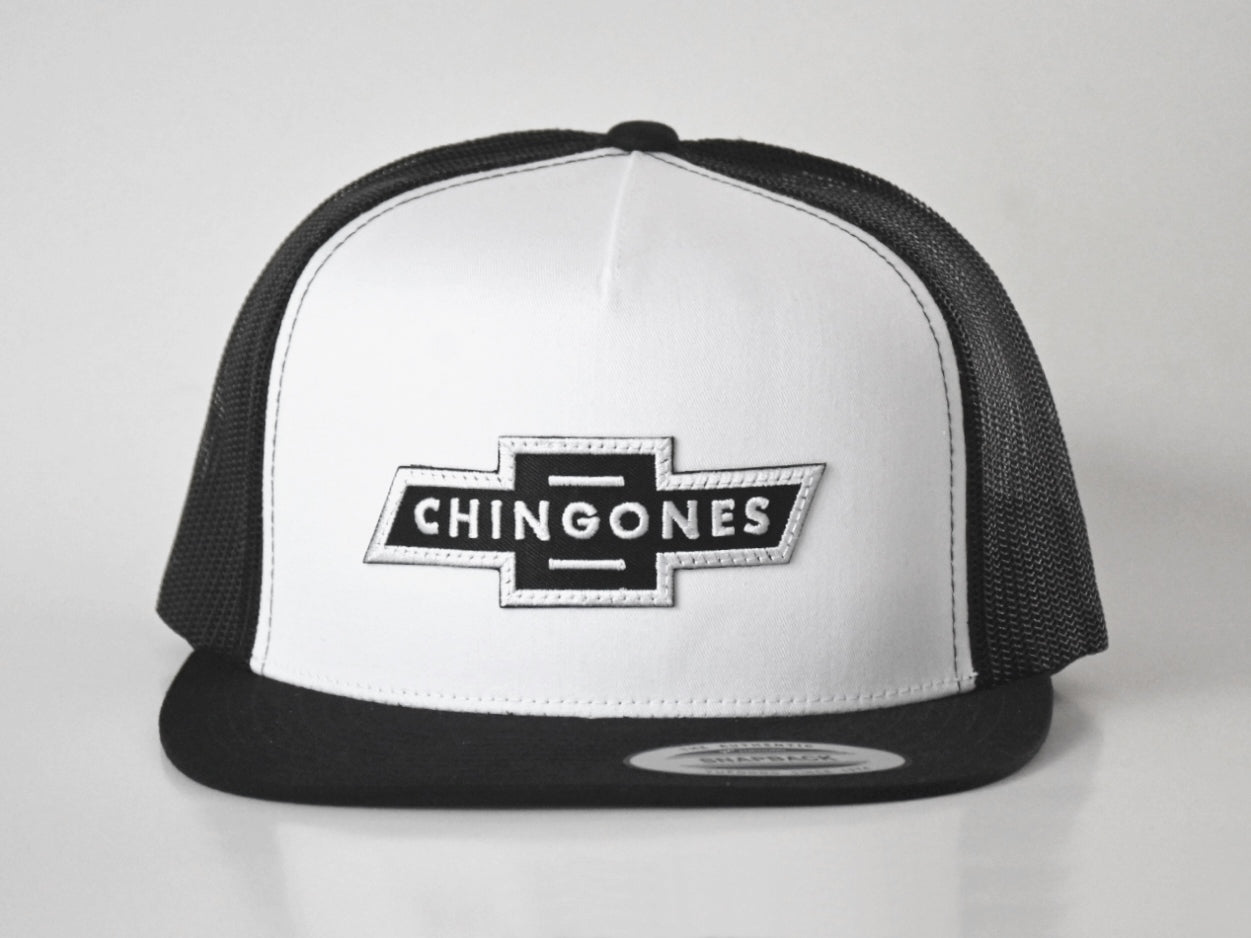 Chingones Patch Trucker (White & Black)