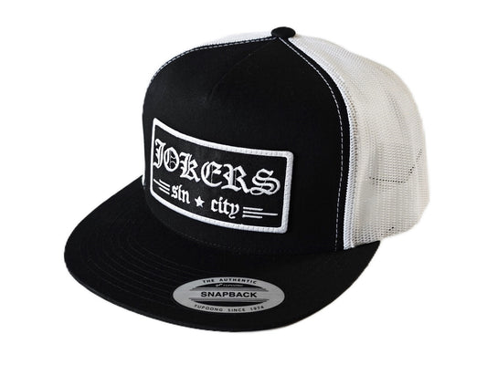 Jokers Old E Patch Trucker (Black & White)