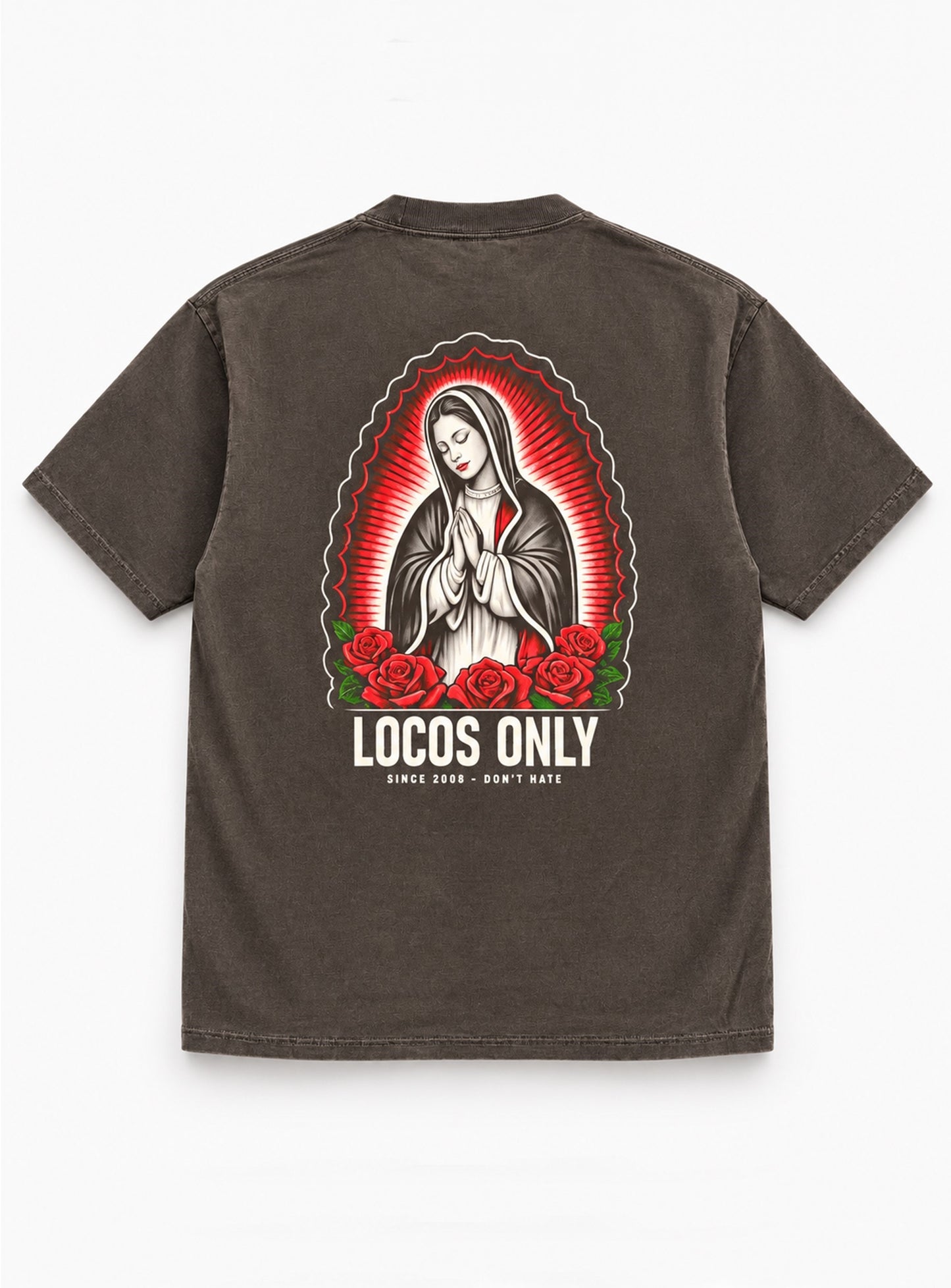 Locos Only: Our Lady Men's Max Heavyweight Garment-Dyed Tee