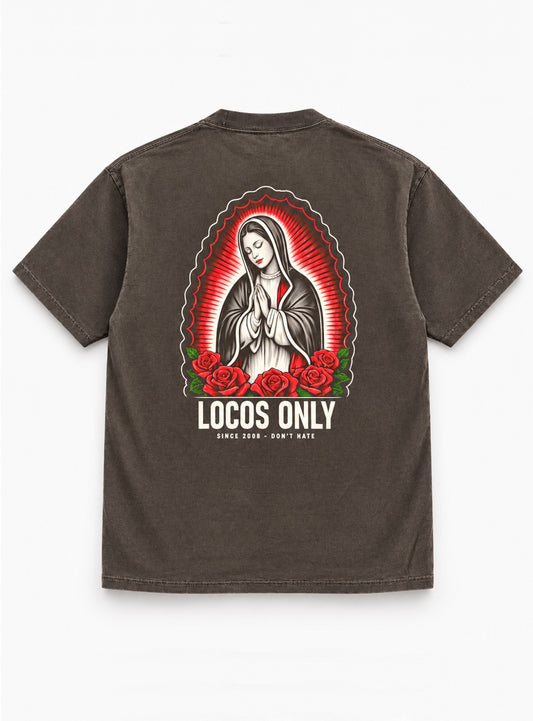 Locos Only: Our Lady Men's Max Heavyweight Garment-Dyed Tee