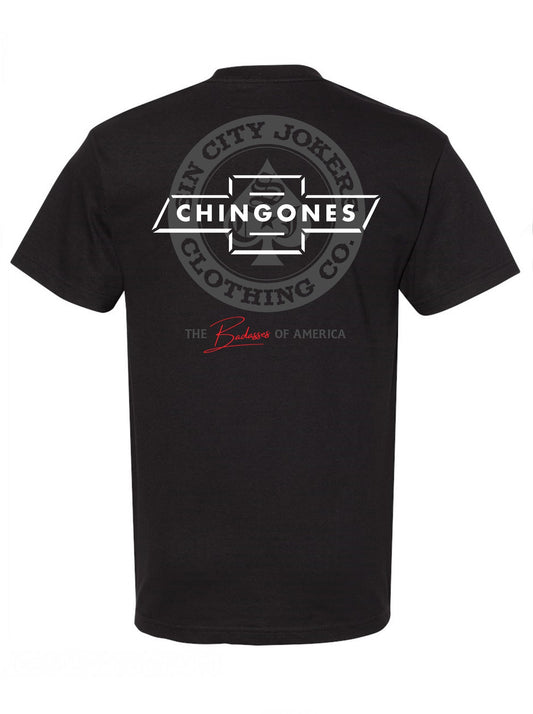 SCJ x Chingones Men's Black Tee - Sin City Jokers