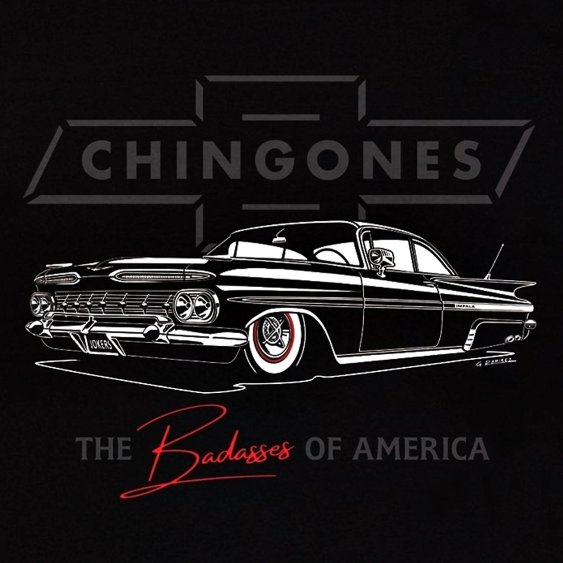 Chingones '59 Impala Men's Tee - Sin City Jokers