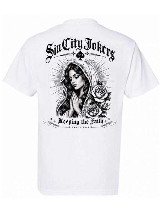 SCJ Keeping The Faith Men's White Tee