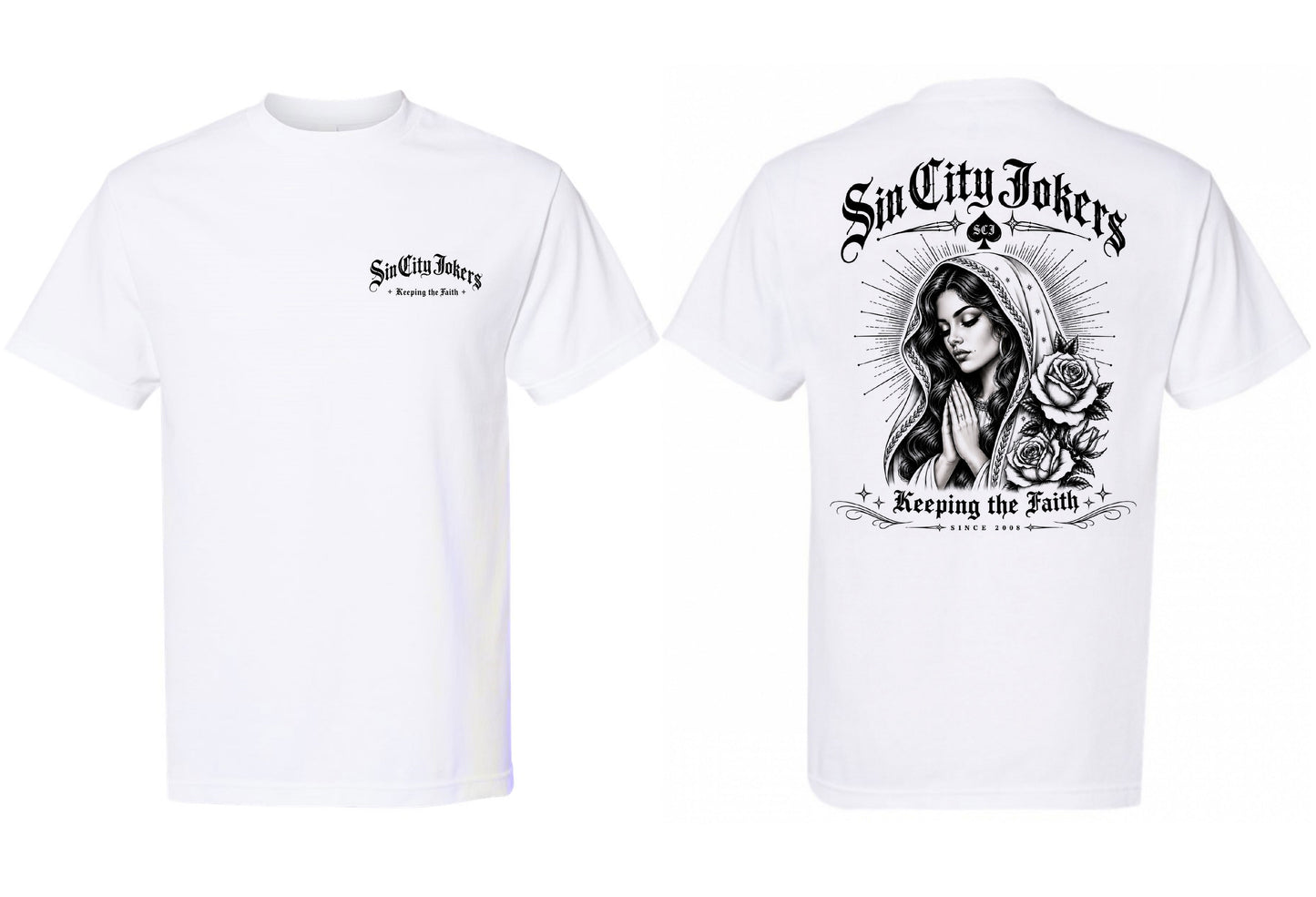 SCJ Keeping The Faith Men's White Tee