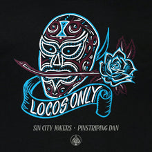 Locos Only: El Luchador 2.0 Men's Zip Hoodie - Sin City Jokers