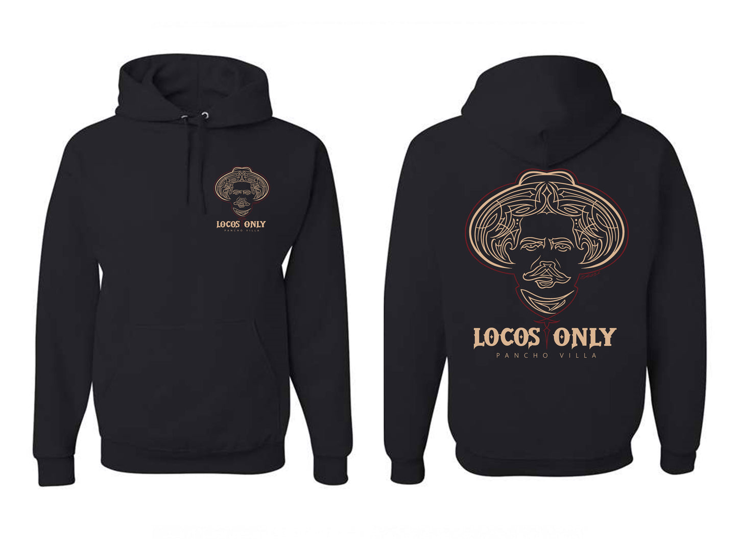 Locos Only: Pancho Villa Hoodie (Pullover)