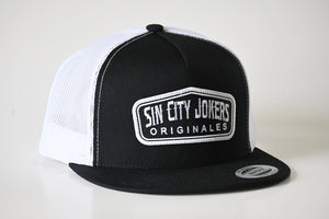 SCJ Originals Patch Trucker (Black & White) - Sin City Jokers