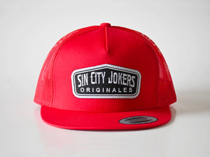 SCJ Originals Patch Trucker (Red) - Sin City Jokers