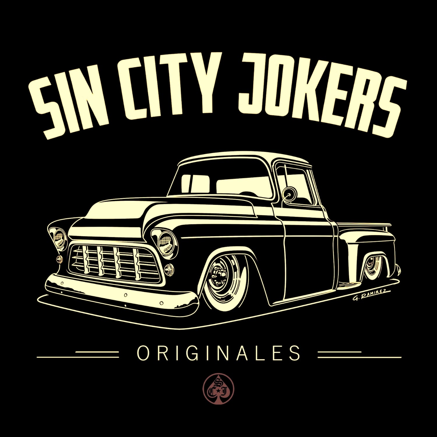 SCJ Truckin' '55 Men's Tee - Sin City Jokers