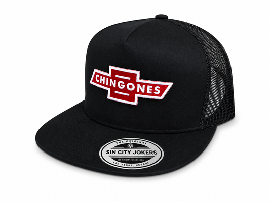 Chingones Patch Trucker (Red & Black)