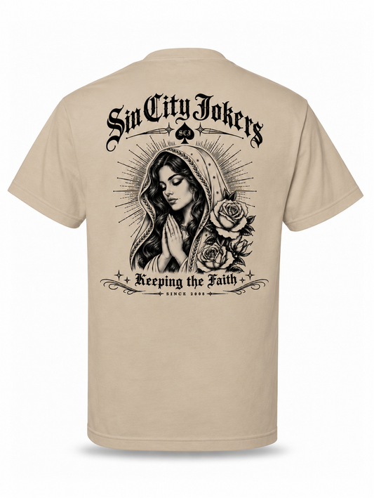 Keeping The Faith - Men's Heavyweight Sand Tee