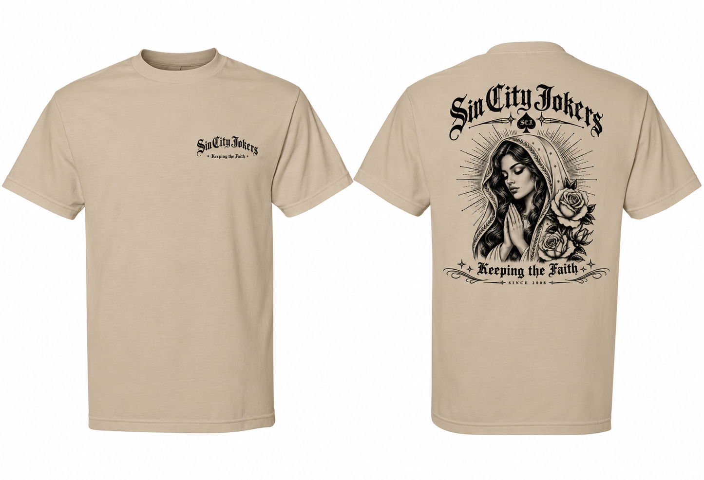 Keeping The Faith - Men's Heavyweight Sand Tee