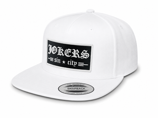 Jokers Old E Patch Snapback (White)