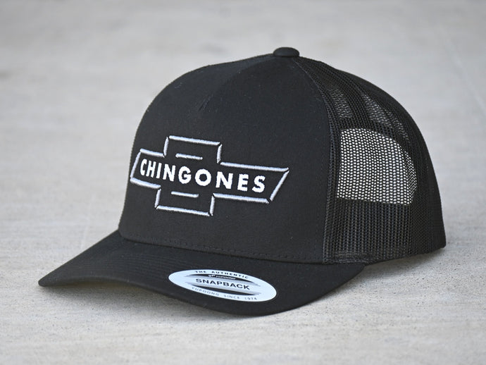 SCJ Chingones Retro Trucker Hat (Gray & White) - Sin City Jokers