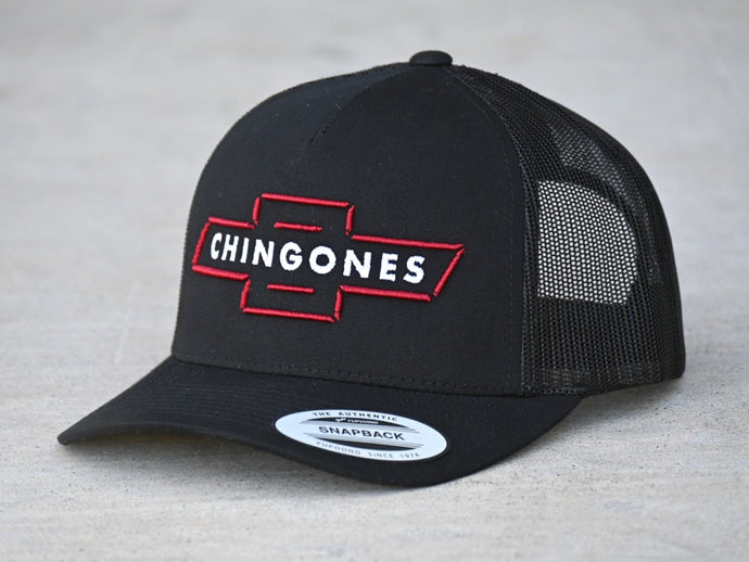 SCJ Chingones Retro Trucker Hat ( Maroon & White) - Sin City Jokers