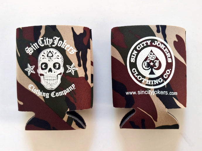 Sugar Skull Coozie (Camouflage) - Sin City Jokers
