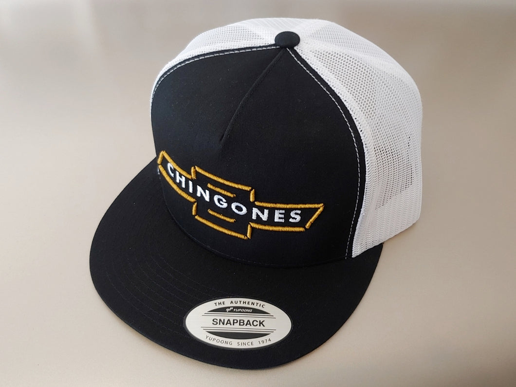 SCJ Chingones Trucker Hat (Black, White & Gold)