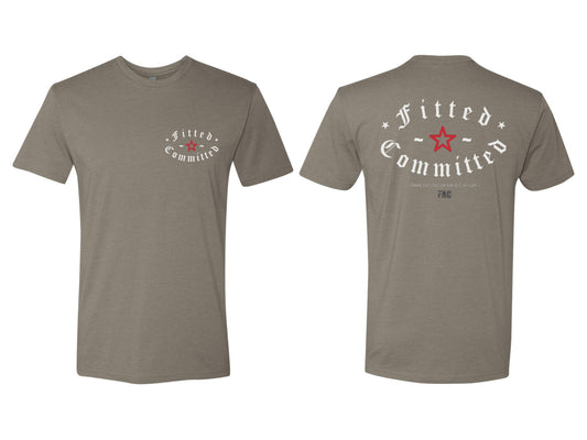 Old English FAC Men's Tee (Warm Gray) - Sin City Jokers