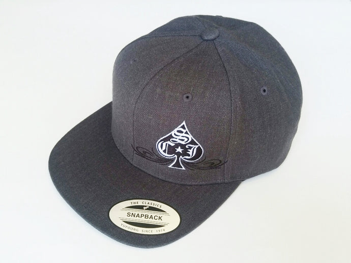 SCJ Spade Charcoal Snapback Hat