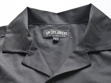 SCJ Mexican Sarape Camp Shirt (black & gray) - Sin City Jokers
