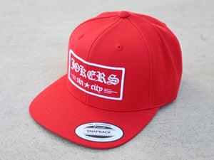 Jokers Old E Snapback (Red with White)