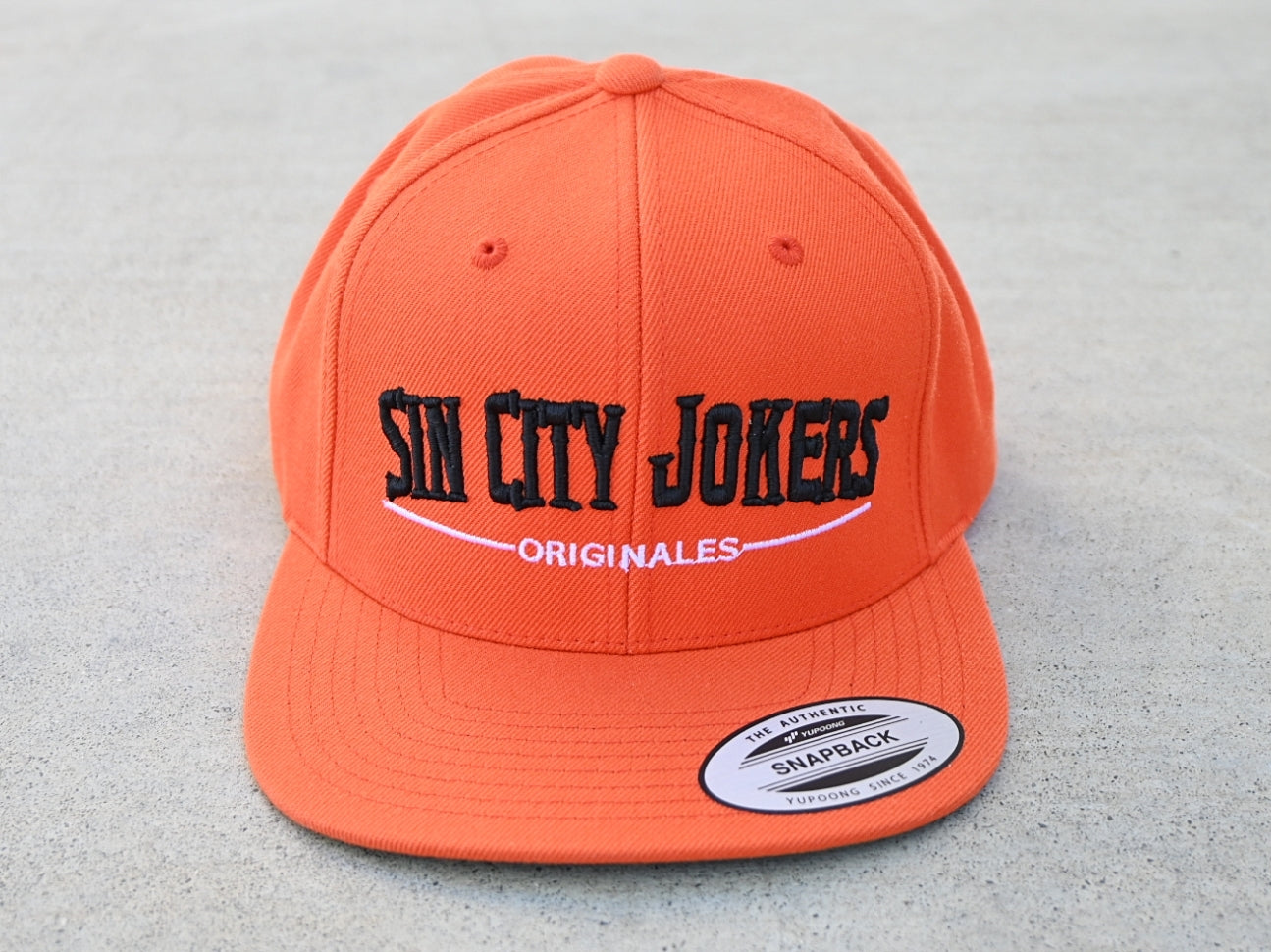 SCJ Originales Snapback (Orange with Black & White) - Sin City Jokers